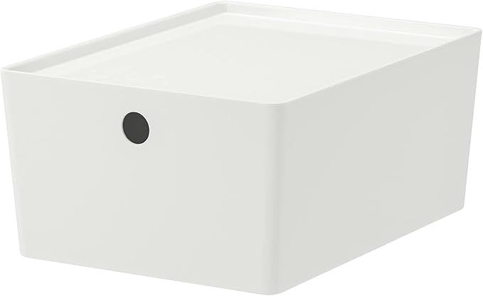 IKEA Kuggis Box with Lid White Size 10 ¼x13 ¾x6 602.802.05 | Amazon (US)