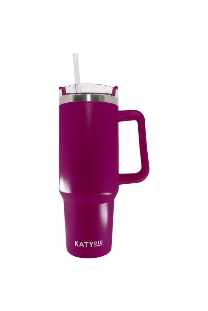 Plum Tumbler Cup w/ Handle | Katydid.com