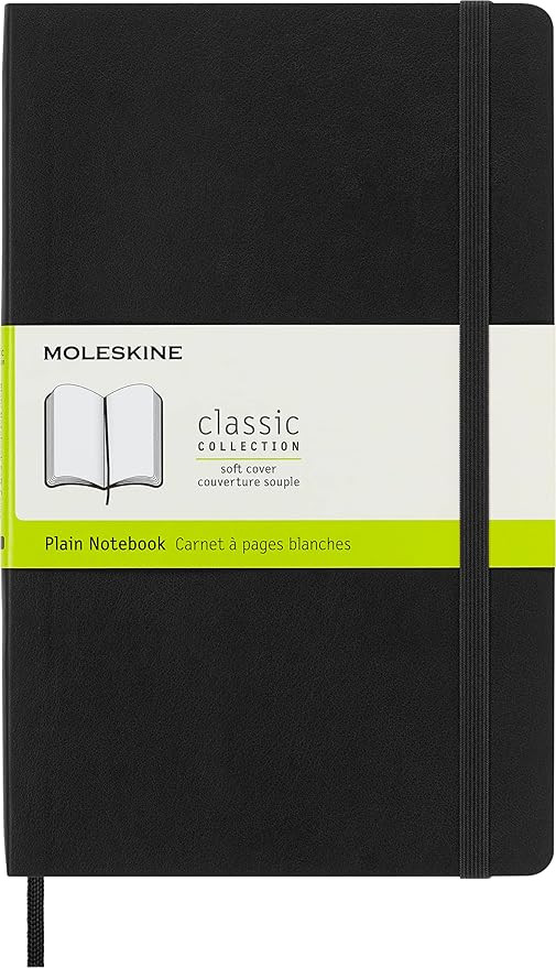 Moleskine - Carnet de Notes Classique Papier Blanche - Journal Couverture Souple et Fermeture par... | Amazon (FR)