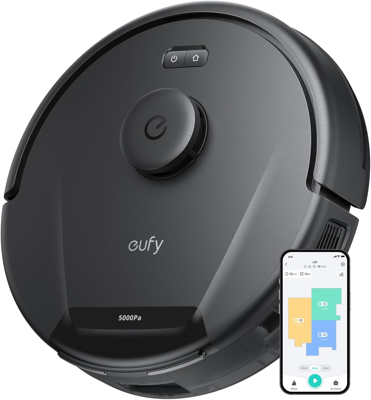eufy L60 Robot Vacuum Cleaner, Ultra Strong 5,000 Pa Suction to Remove Hair, Dust, iPath Laser Na... | Amazon (UK)