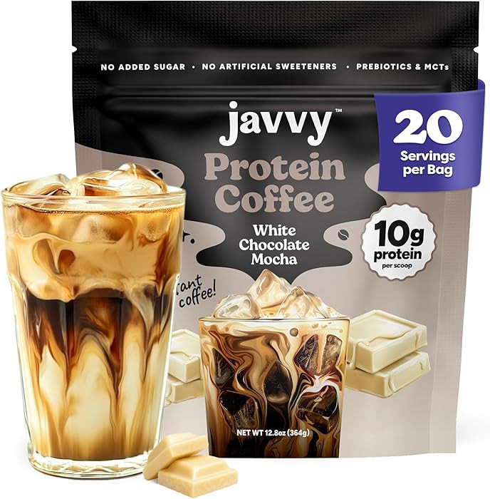 White Chocolate Mocha Protein Iced Coffee - Premium Whey Protein & Instant Iced Coffees - 100% Na... | Amazon (US)