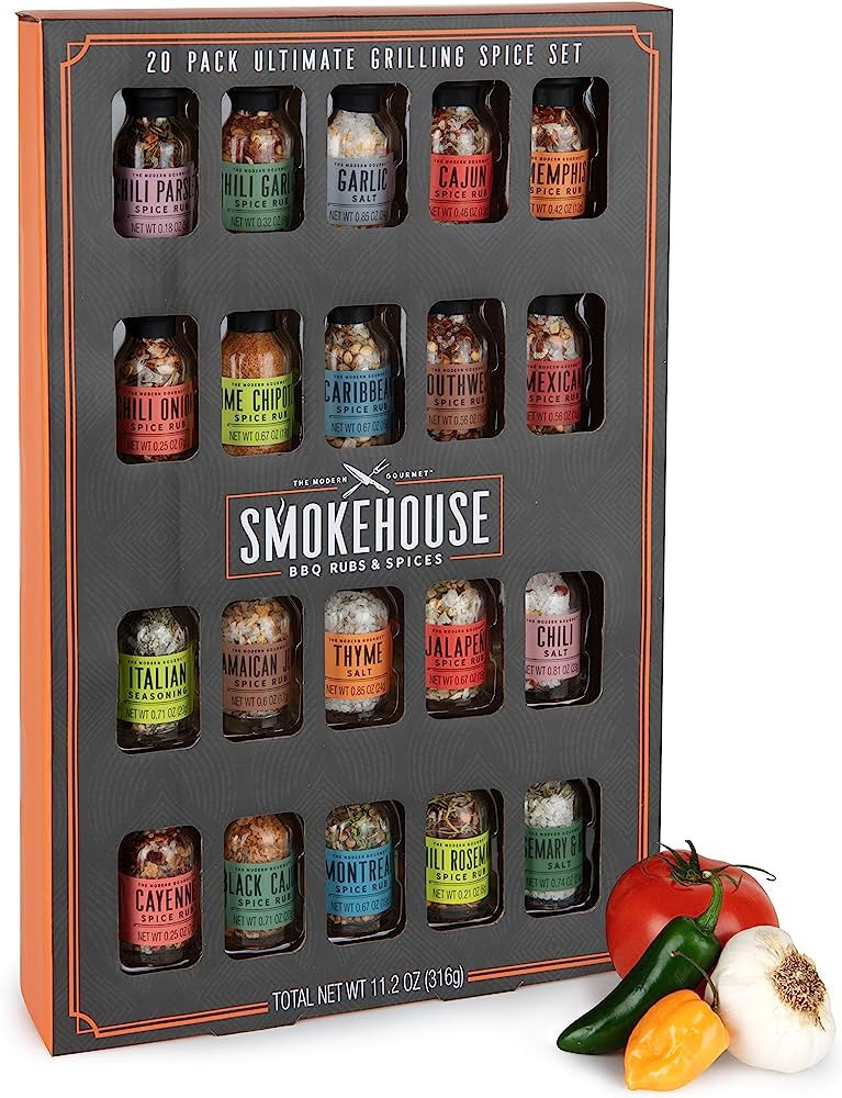 Smokehouse by Thoughtfully Ultimate Grilling Spice Set, Grill Seasoning Gift Set Flavors Include ... | Amazon (US)