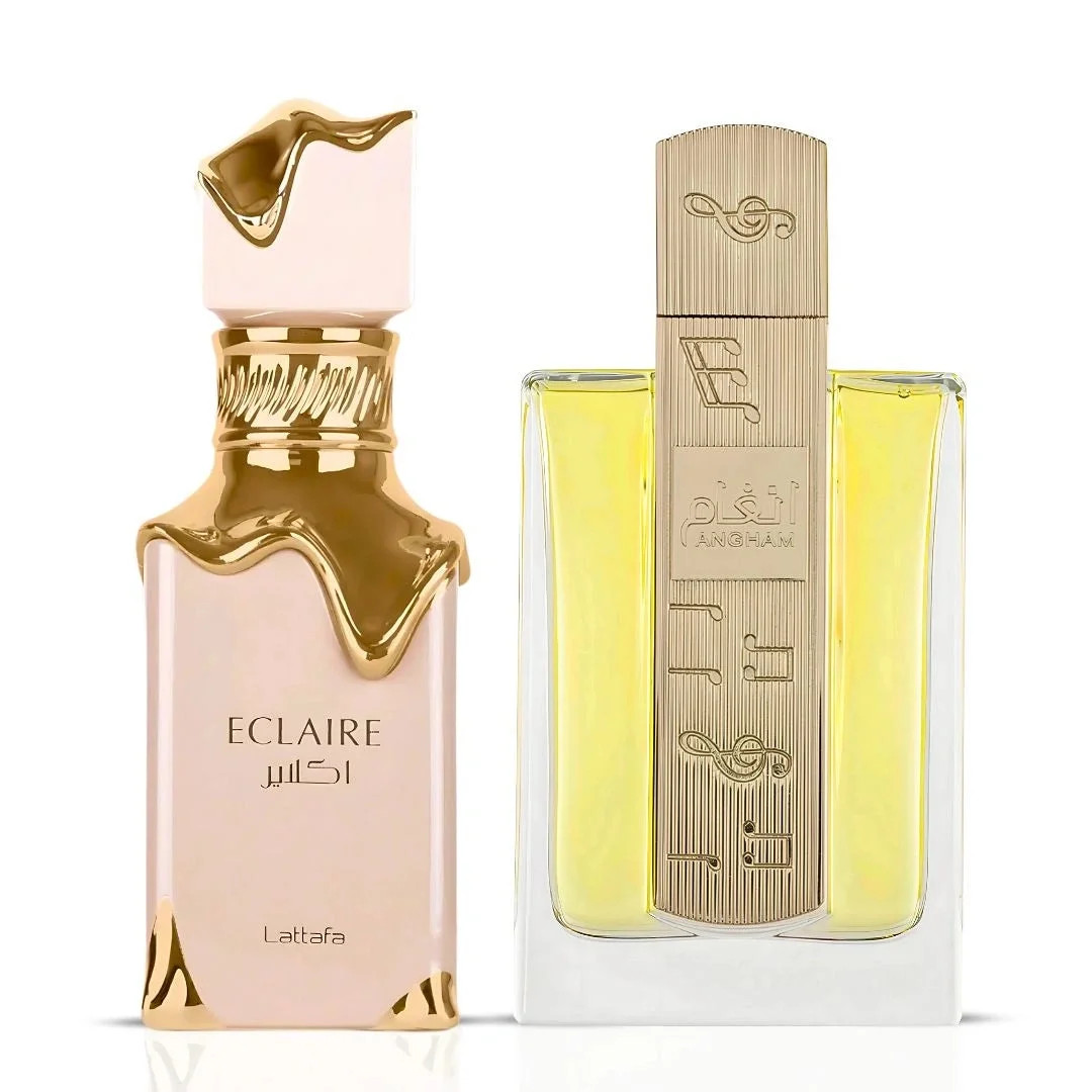 Eclaire & Angham Eau de Parfum Sprays, 100ml (3.4 oz) by Lattafa | Caramel Comfort Meets Spiced S... | Walmart (US)