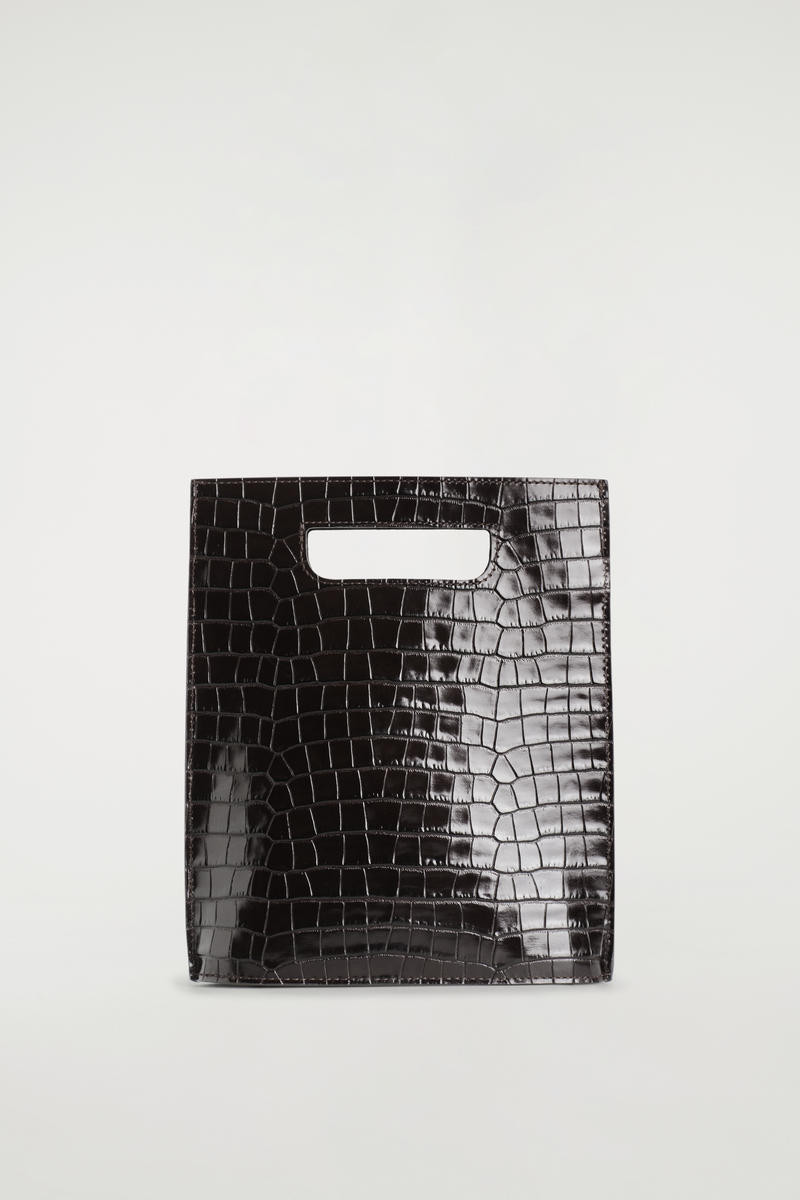 Folio Mini Bag - Croc-Embossed Leather | COS (US)