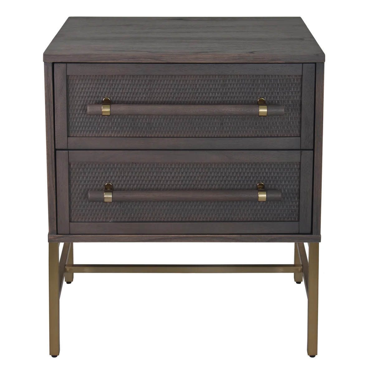 Hopper Studio Sophia Solid Wood 2-Drawer Rattan Nightstand, Stylish Storage For Modern Homes | Wayfair North America
