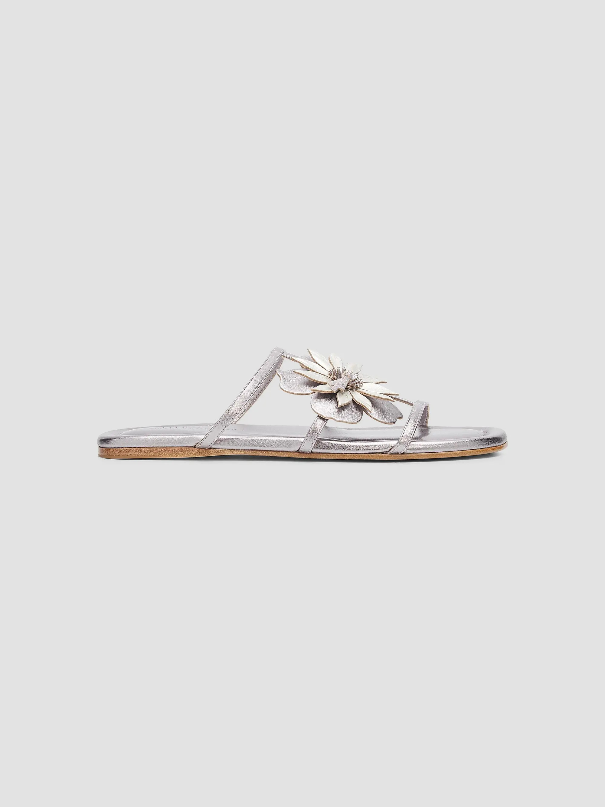 Belara Floral-Appliqué Leather Sandals | Saks Fifth Avenue