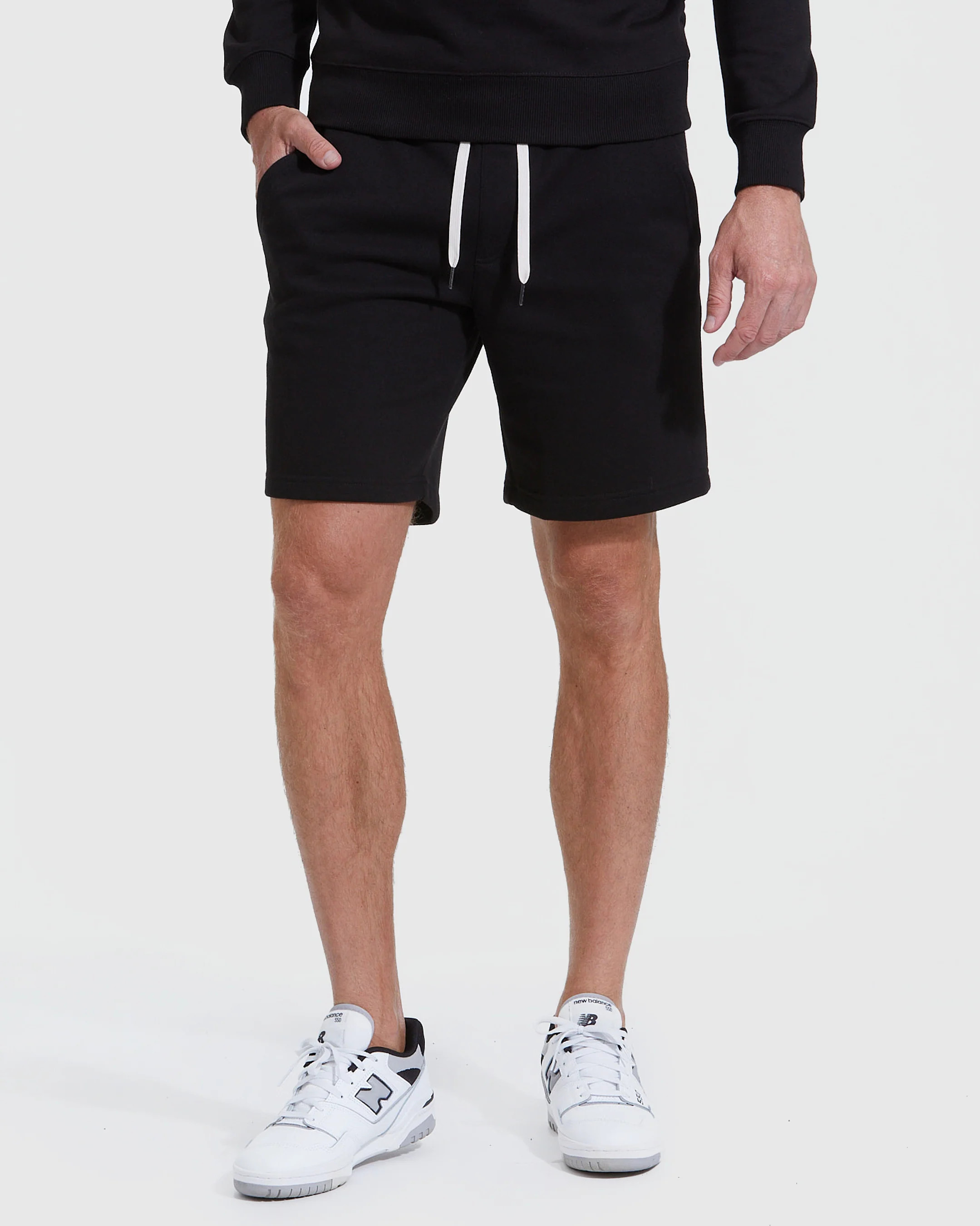 Black Fleece French Terry Shorts | True Classic