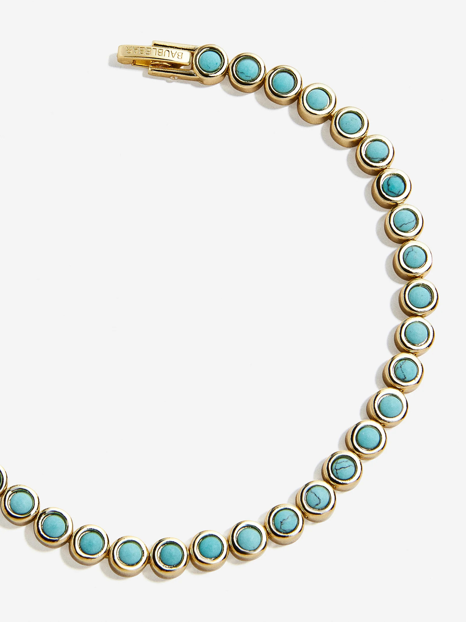 Nina Semi-Precious Bracelet - Gold/Turquoise | BaubleBar
