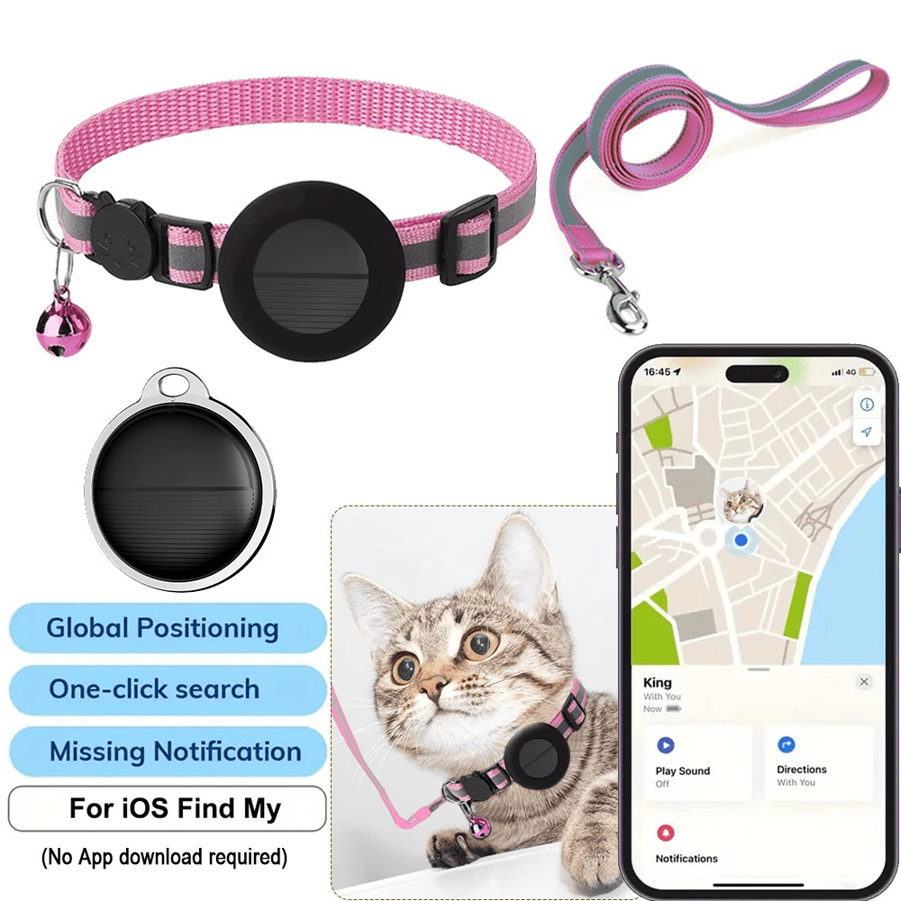 AU$16.95               Pet Collar Tracker Smart Location,3-In-1 Tracker And Collar With Silicone ... | SHEIN