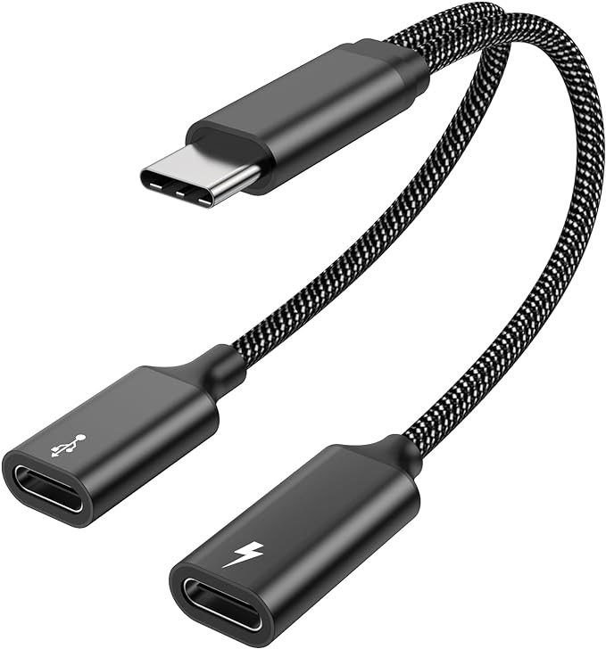 MOGOOD USB C Splitter 1 in 2 Out Dual USB C Y Splitter Cable(NOT for Monitor) Double Type C Port ... | Amazon (US)