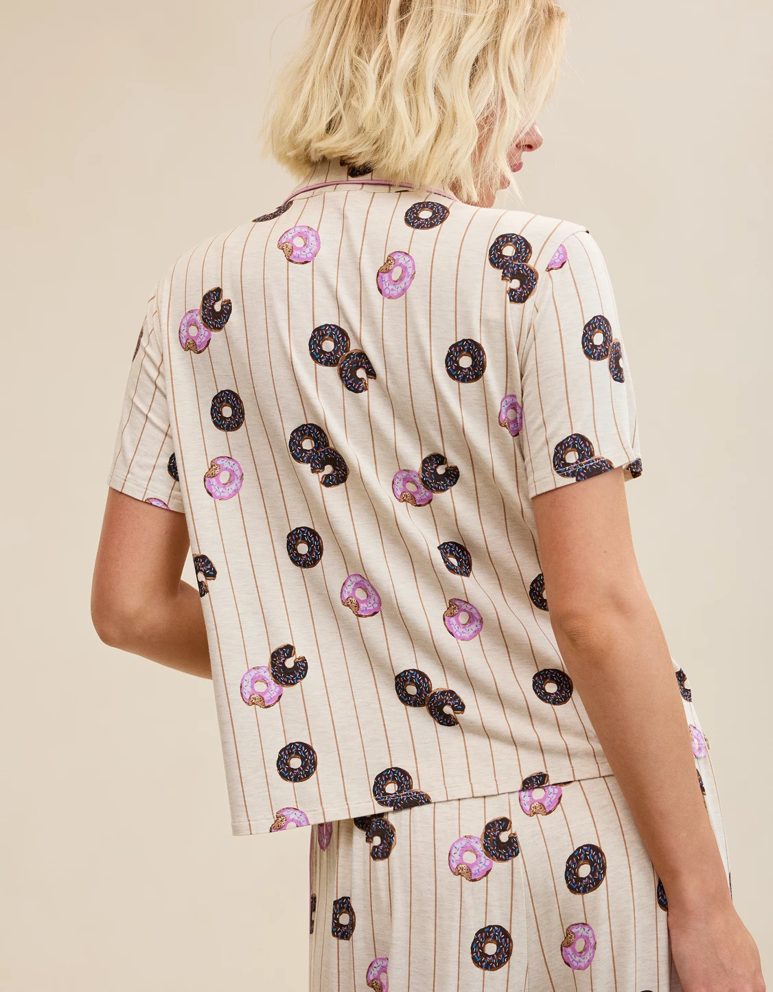 OVERSLEPT by Aerie Real Soft Short Sleeve Pajama Shirt | Aerie