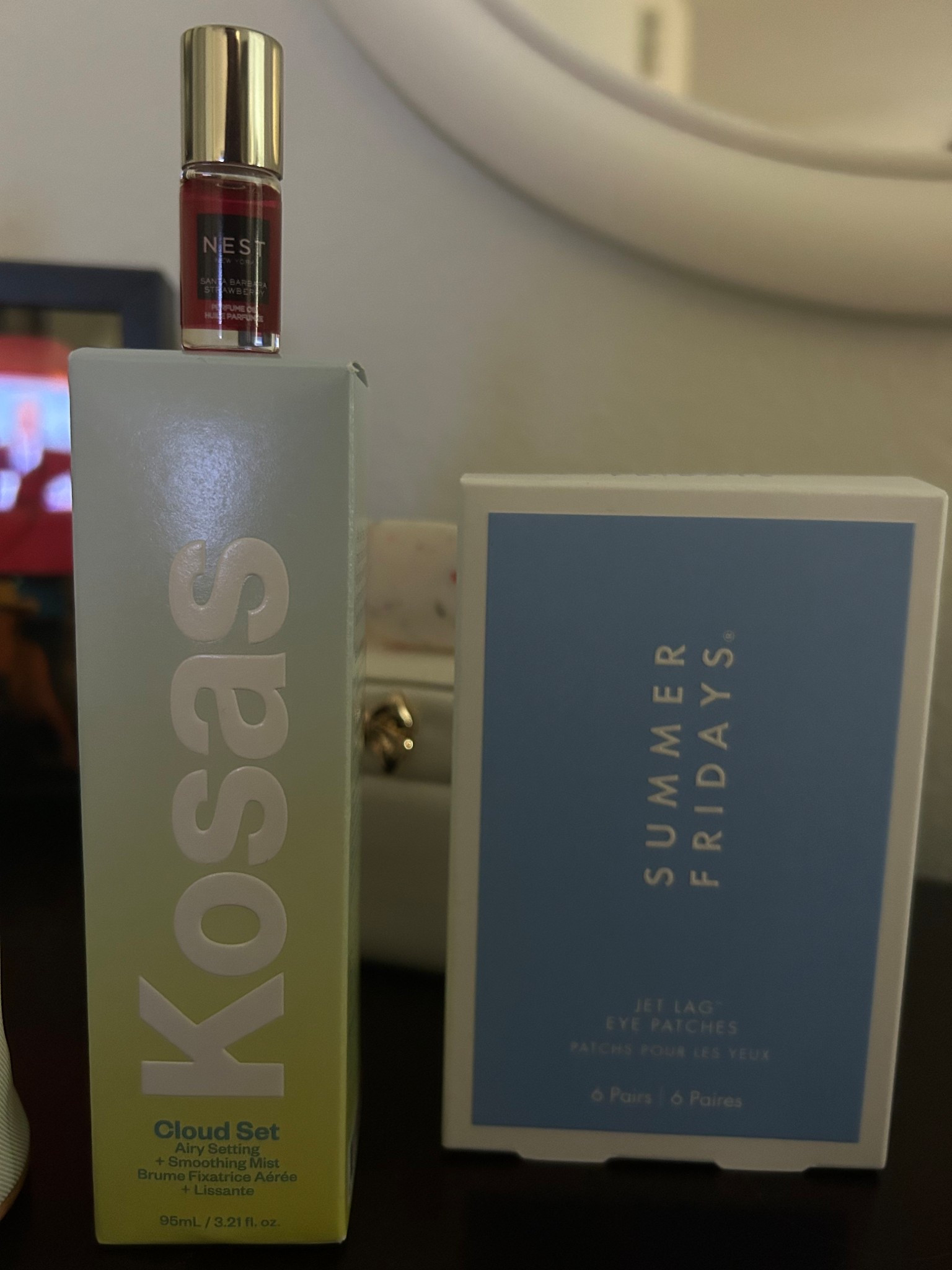 SEPHORA FINDS!!
Perfume: Nest (smells so good like a strawberry scent)
Setting spray: Kosas 
Eye patches: Summer Fridays

#LTKStyleTip #LTKBeauty #LTKWatchNow