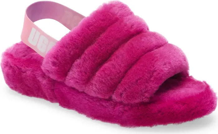 UGG® Fluff Yeah Genuine Shearling Slingback Sandal | Nordstrom | Nordstrom