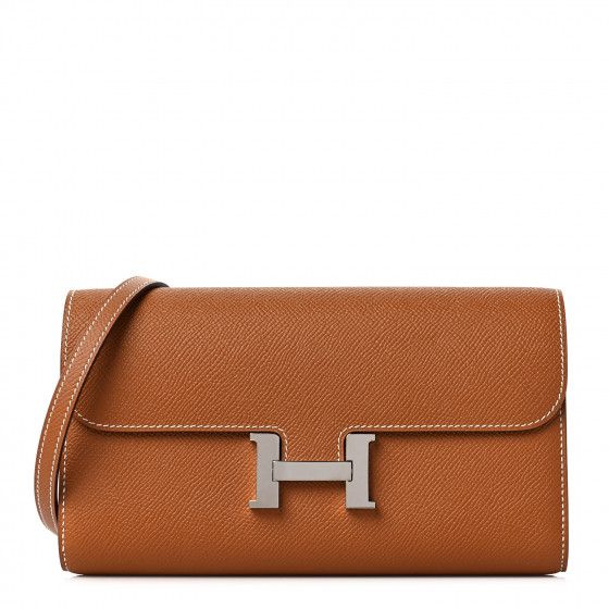HERMES Epsom Constance Long Wallet To Go Gold | FASHIONPHILE (US)