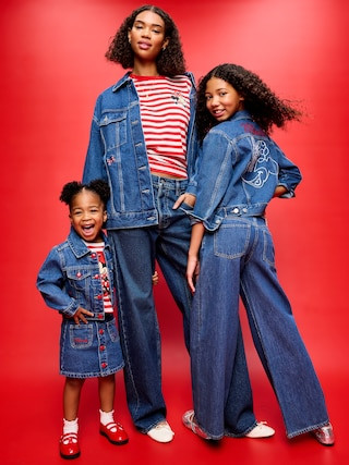 Old Navy x Disney Minnie Mouse Cropped Trucker Jean Jacket for Toddler Girls | Old Navy (US)