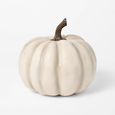 Small Faux Pumpkin Cream - Threshold™ designed with Studio McGee: Harvest Decorative Sculpture,... | Target