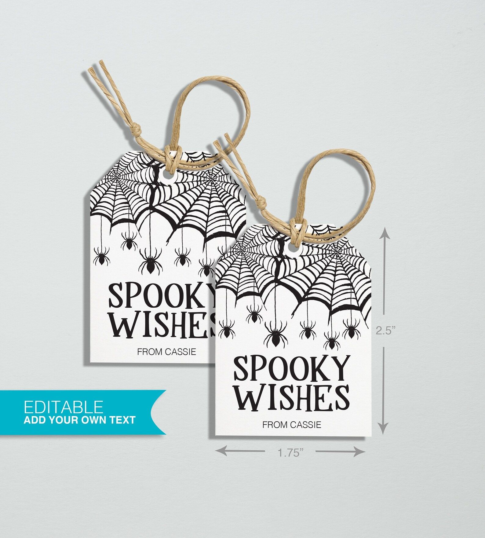 Read the full title
    Editable Halloween Template - Instant Download Halloween Gift Tags, Print... | Etsy (US)