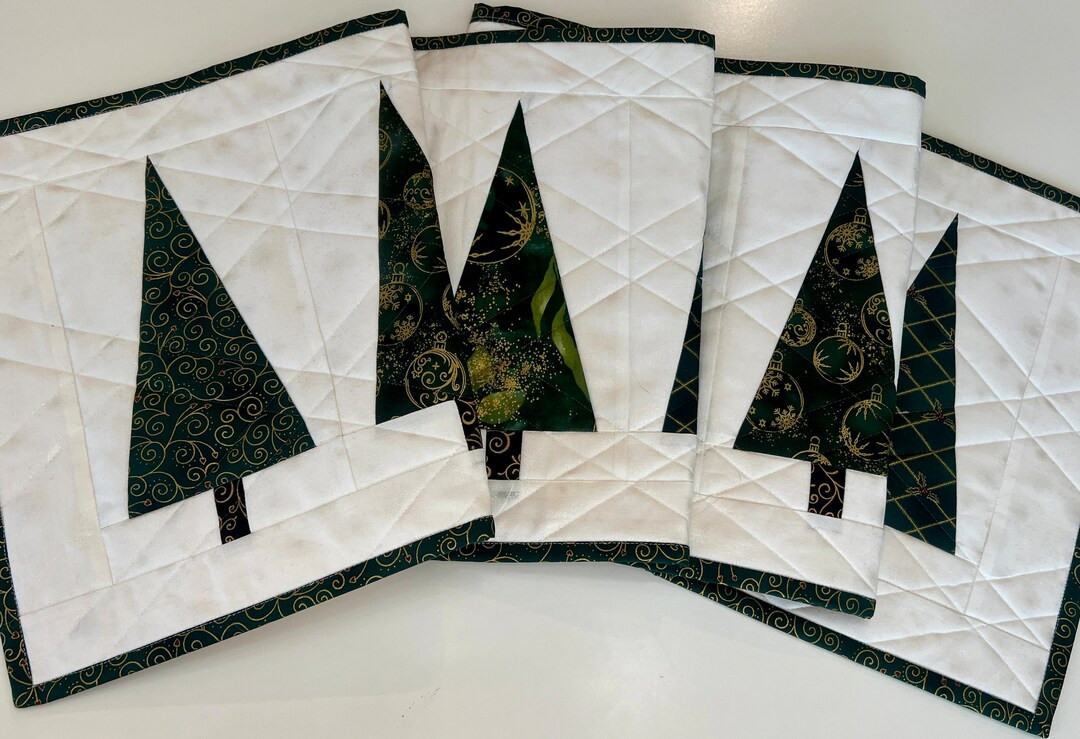 Christmas Quilted Table Runnerforest of Christmas Trees Holiday Table Decor Christmas Decor Chris... | Etsy (US)