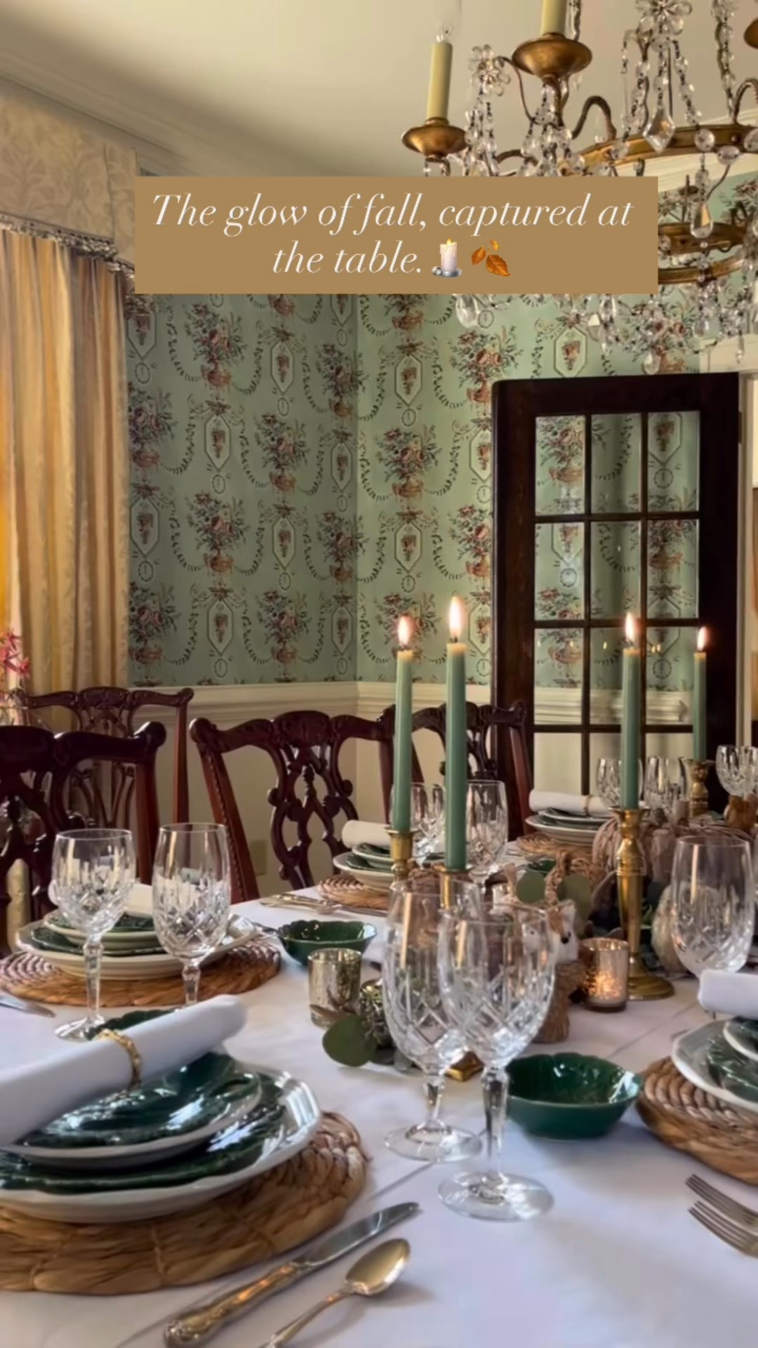 Some tables just stay with you. 🍂

The soft flicker of candlelight, the gentle rustle of linen, the way everything feels a little slower… a little warmer. 🕯️

This one still reminds me why I love this season so much—the colors, the comfort, the sense of home that comes with gathering around the table. 🐿️

I hope it brings a bit of inspiration as you start creating your own fall moments. Have you started setting your table yet? 🍂

#FallTablescape #FallDecorInspo #CozyAutumnVibes #HomeWithHeart #TableStylingMagic #TraditionalElegance #ClassicDecorInspo #FallEntertaining #TimelessTable #InvitingInteriors #FallDecorating #ElegantHomeDecor #SeasonalTablescape #ClassicSouthernLiving #TradHomeStyle #HomeDecorInspo #TabletopDecor #CozyHomeStyle #AutumnTablescape

#LTKHome #LTKSeasonal