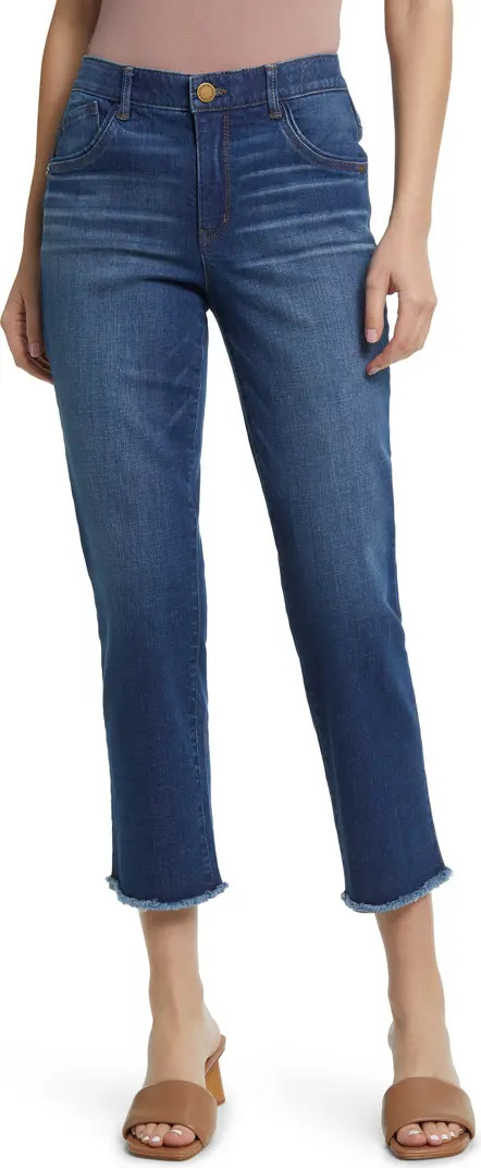 'Ab'Solution High Waist Ankle Slim Straight Leg Jeans | Nordstrom