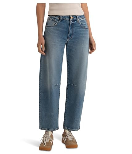 KUT from the Kloth, Women's, Ashton High-Rise Wide Leg Barrel Regular Hem, Adjusted, Size: 12, Inseam: 26.5 | Amazon (US)