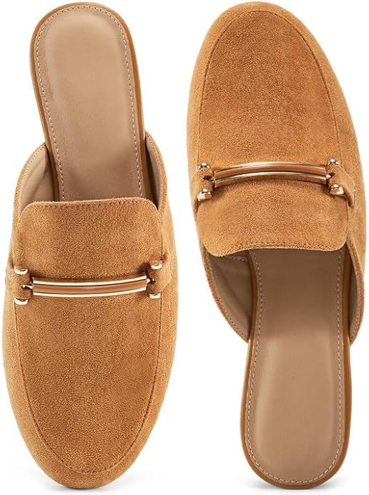 Alicegana Mules for Women Flats Shoes: Comfortable Round Toe Slip on Mules 2026 Dressy Business B... | Amazon (US)