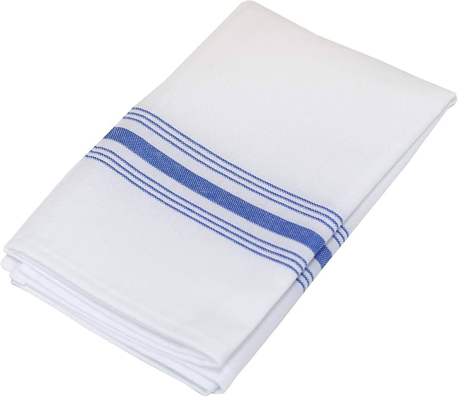 Milliken Signature Stripe Bistro Napkins - Assorted Colors - Set of 12 (Blue) | Amazon (US)