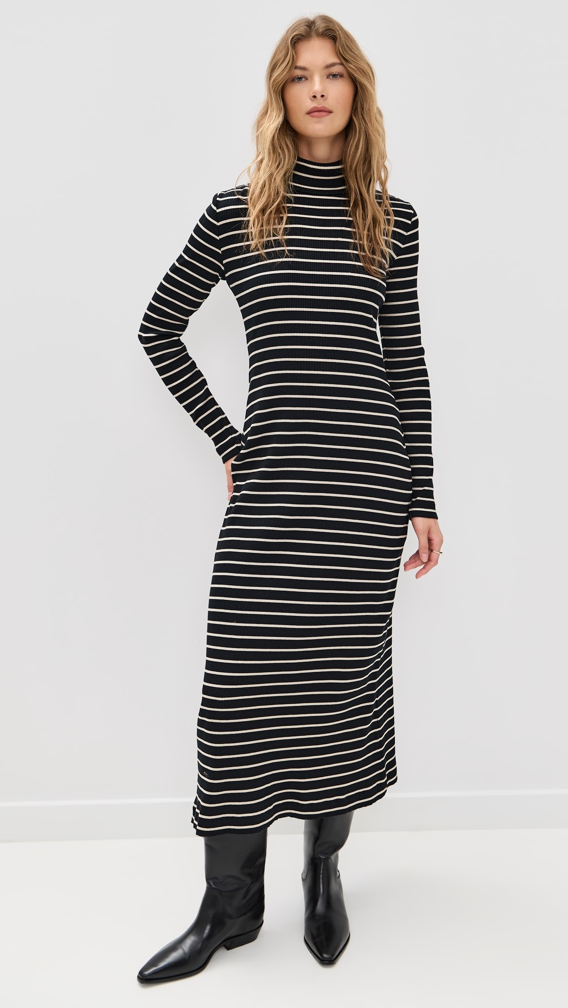 Frances Dress In Stripe Rib | Shopbop