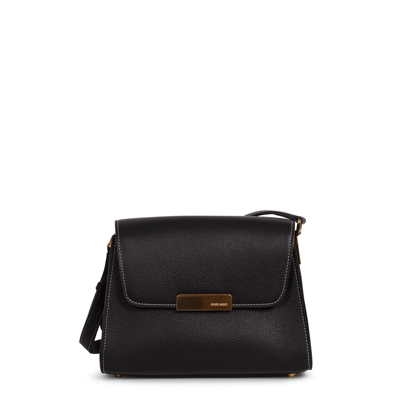 Mini Amelot - Black Pebble Leather | ATELIERS AUGUSTE