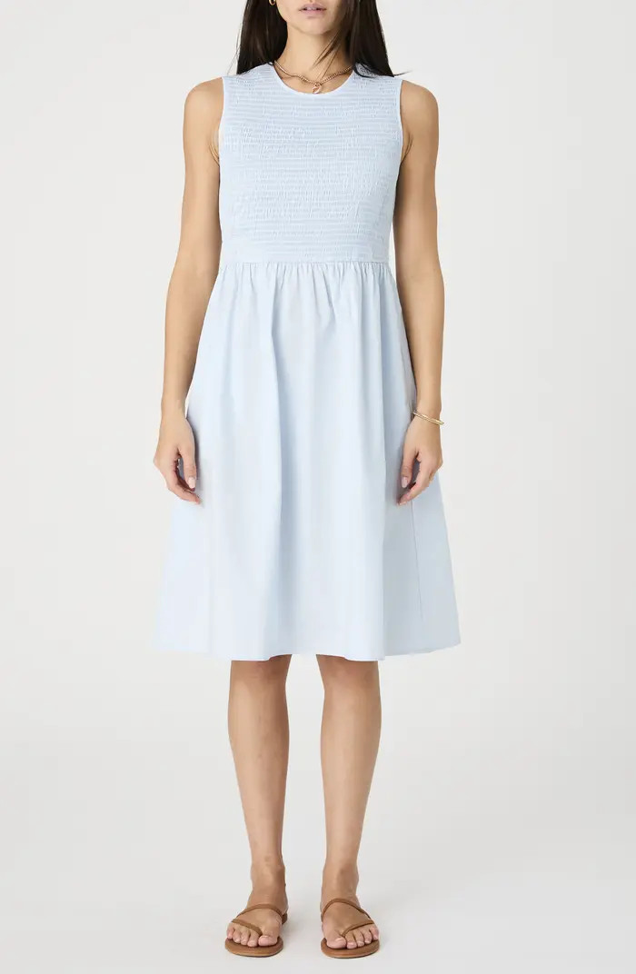 French Connection Smocked Sleeveless A-Line Dress | Nordstromrack | Nordstrom Rack