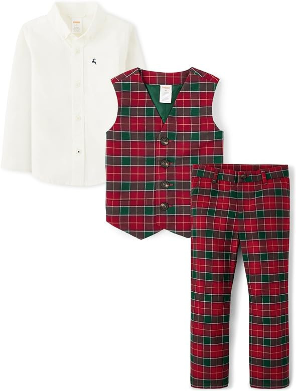 Gymboree Boys Holiday Dressy 3 Piece, Matching Toddler Outfit | Amazon (US)