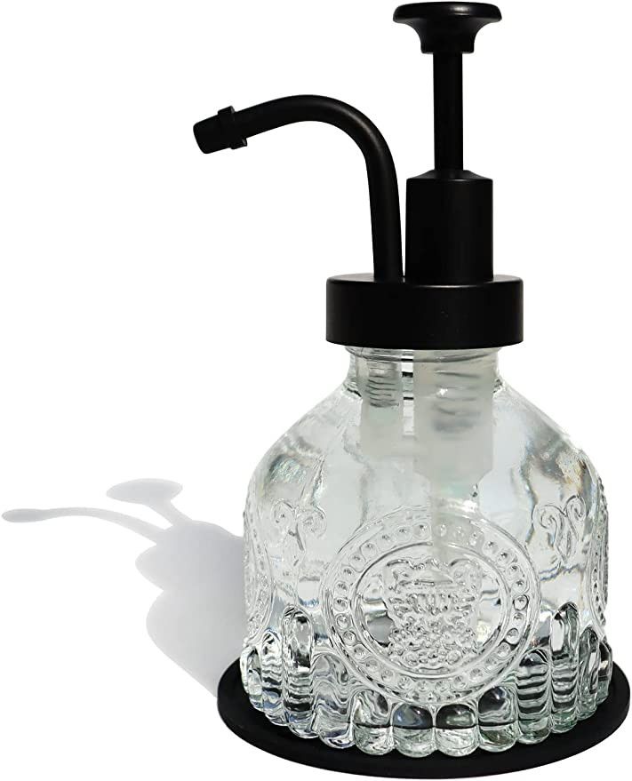 Glass Soap Dispenser for Kitchen and Bathroom Countertop, Smooth Action Pump Refillable Wash Hand... | Amazon (US)