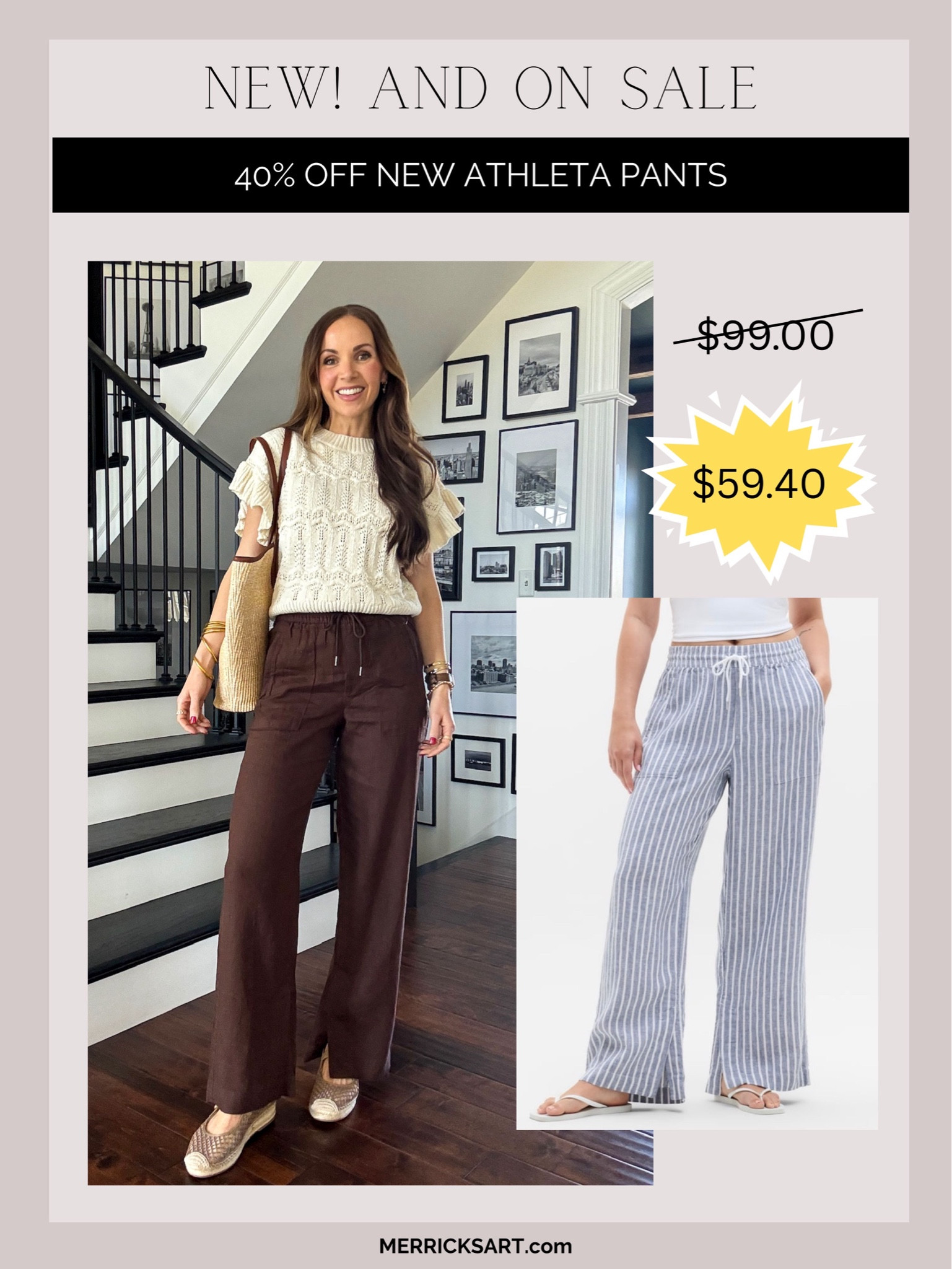 Our favorite linen pants just came out in this blue striped pattern! I could not order these fast enough. I’m so excited to create outfits with these. Grab them for 40% off too!

#LTKgrwm #LTKSaleAlert