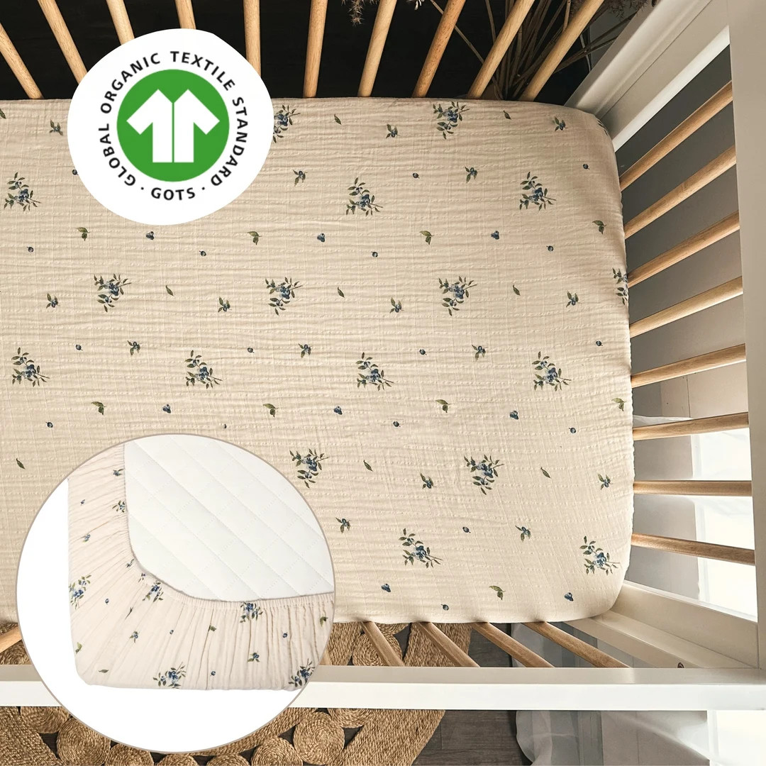 Fitted Sheets, 28" X 56", Organic Cotton Muslin , Certified Organic by GOTS - Unisex, Soft & Brea... | Etsy (US)