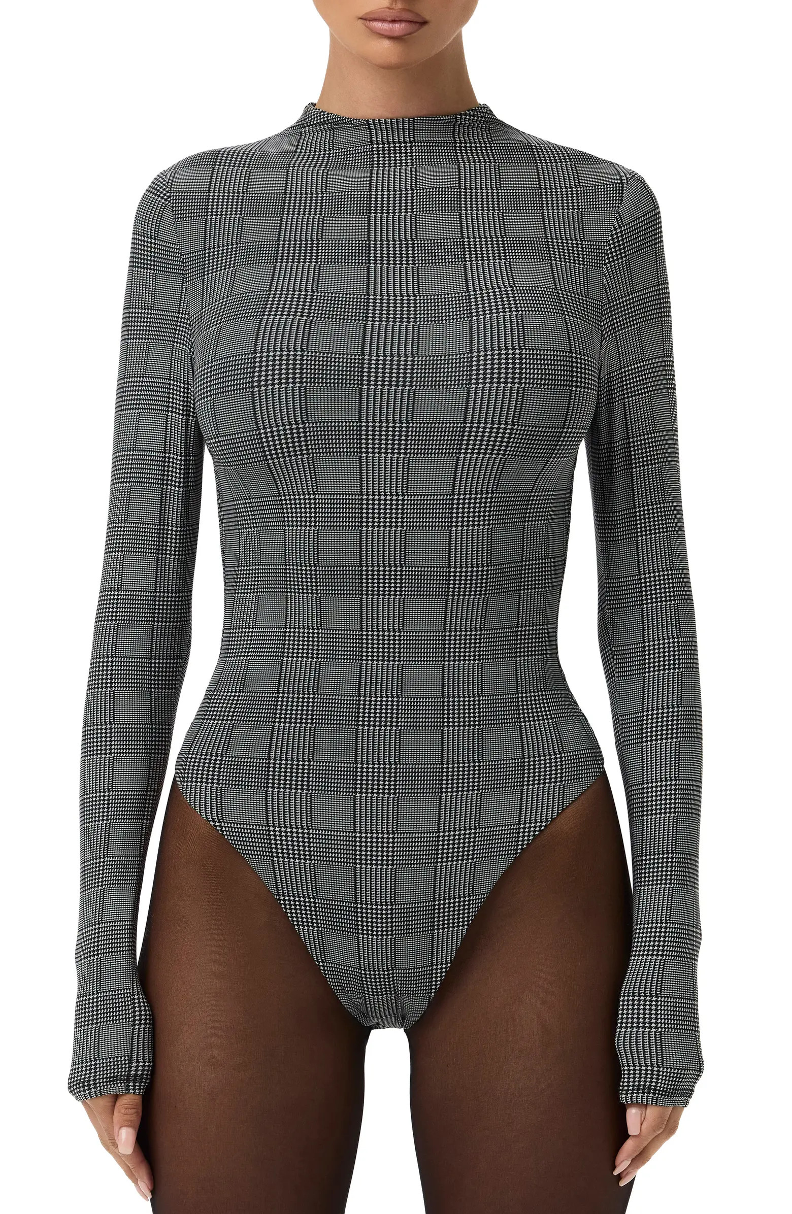Naked Snakeskin Print Long Sleeve Bodysuit | Nordstrom