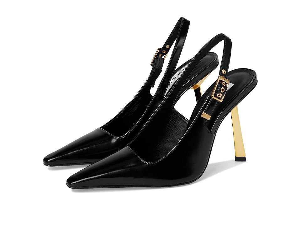 Steve Madden Divine High Women's Heels Black Leather : 9.5 M, Leather/Rubber | Zappos