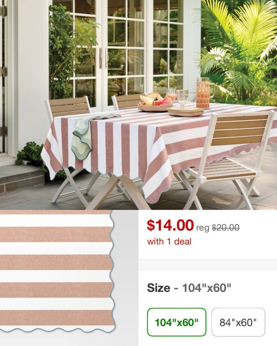 Just ordered this beautiful Threshold tablecloth from Target for the Summer holidays! The description says peach but I think it’s the perfect vintage red, white & blue! 🇺🇸 Plus it’s on SALE so even better! 

#LTKHome #LTKSaleAlert #LTKSeasonal