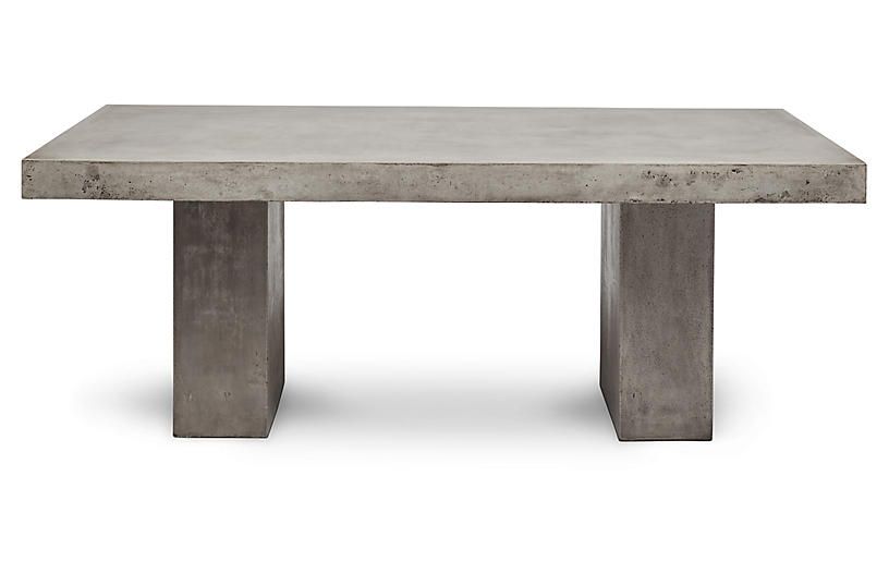 Elwood Dining Table, Silver | One Kings Lane