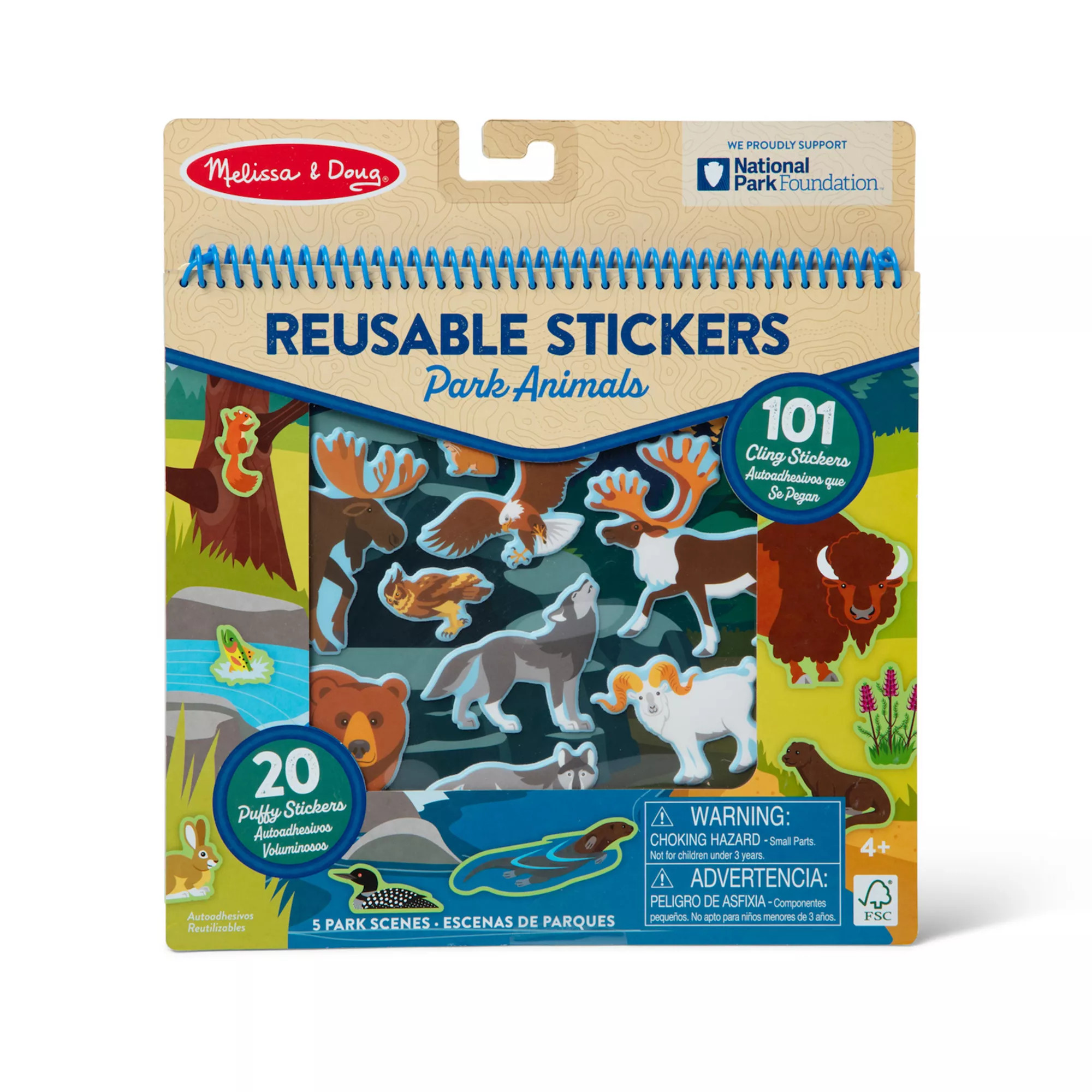 Melissa & Doug National Parks Reusable Stickers Jumbo Pad | Kohl's