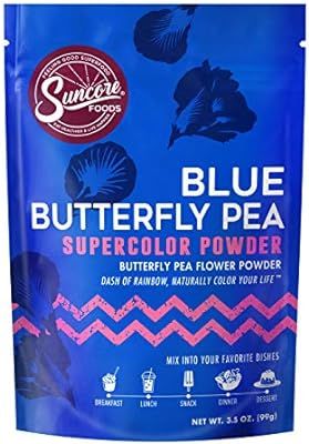 Suncore Foods – Premium Blue Butterfly Pea Supercolor Powder, 3.5oz each (1 Pack) – Natural B... | Amazon (US)