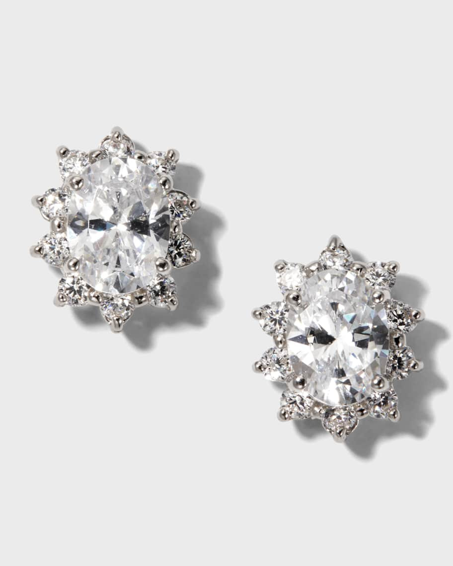 Round and Oval Button Earrings | Neiman Marcus