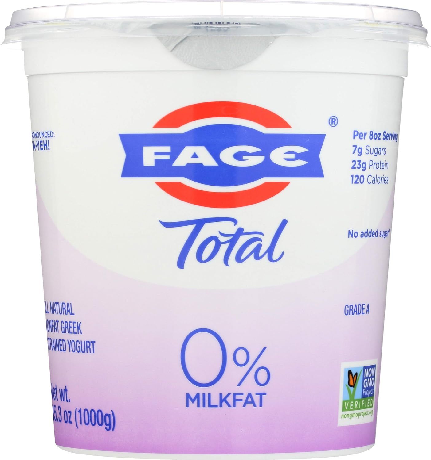 FAGE TOTAL, 0% Plain Greek Yogurt, 35.3 oz | Amazon (US)