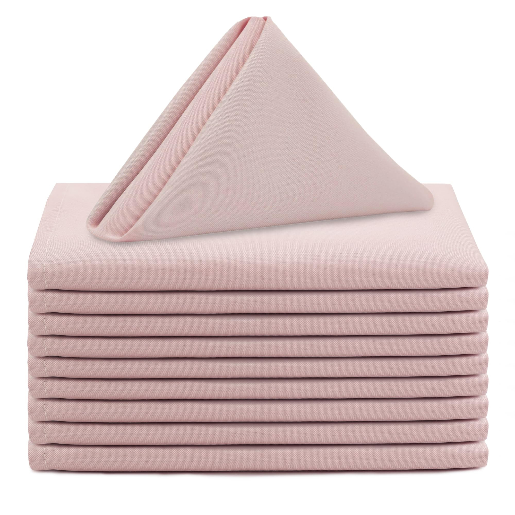 Your Chair Covers - 10 Pack 20 Inch Blush Cloth Polyester Napkins – Washable Dinner Fabric Napk... | Amazon (US)