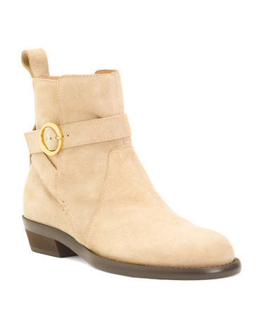Suede Ankle Booties For Women, Leather/Suede | TJ Maxx