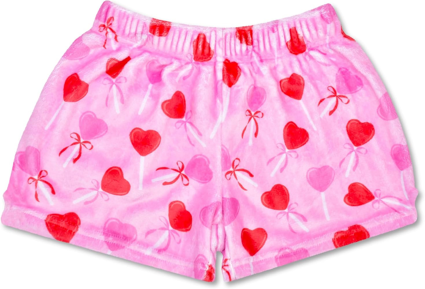 iscream Big Girls Silky Soft Pretty Print Plush Fleece Shorts - Love Fest Collection | Amazon (US)