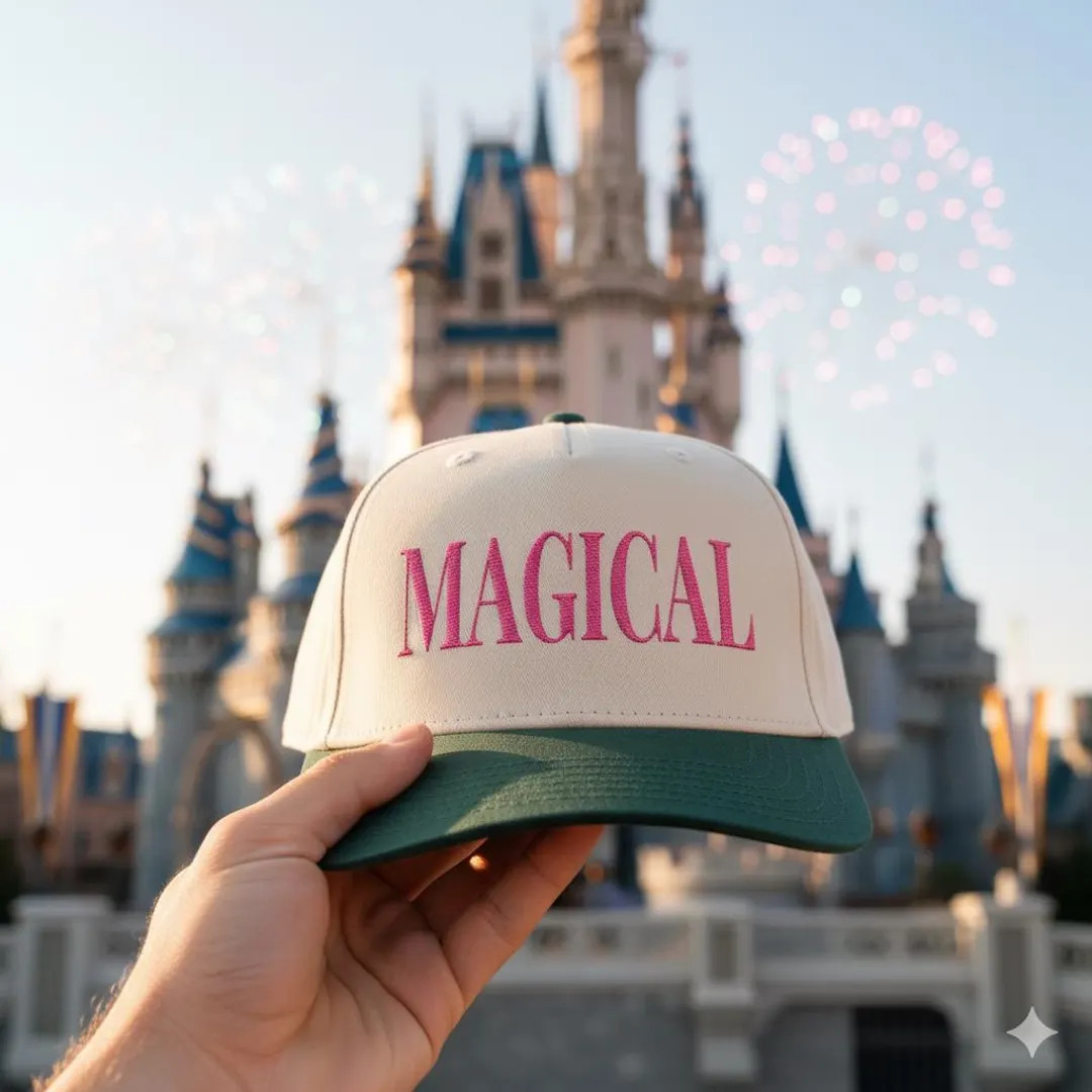 Disney Magical Embroidered Hat, Custom Magical Embroidered Hat, Embroidered Disney Baseball Cap, ... | Etsy (US)