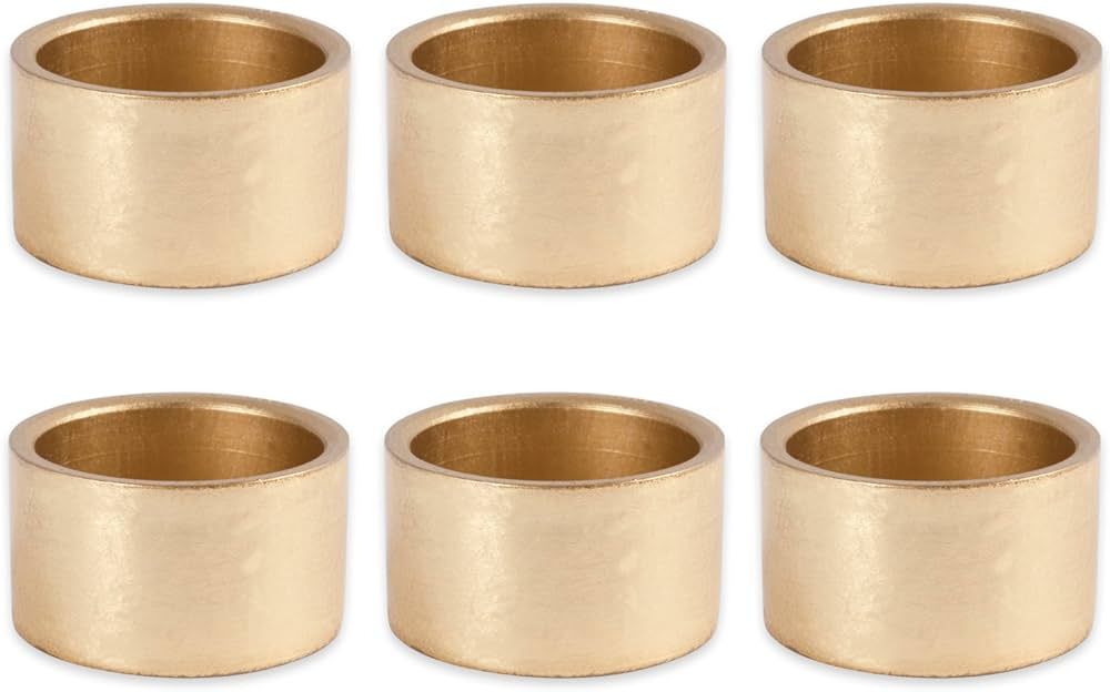 DII Basic Napkin Ring Collection Decorative, Gold, One Size, 6 Count | Amazon (US)