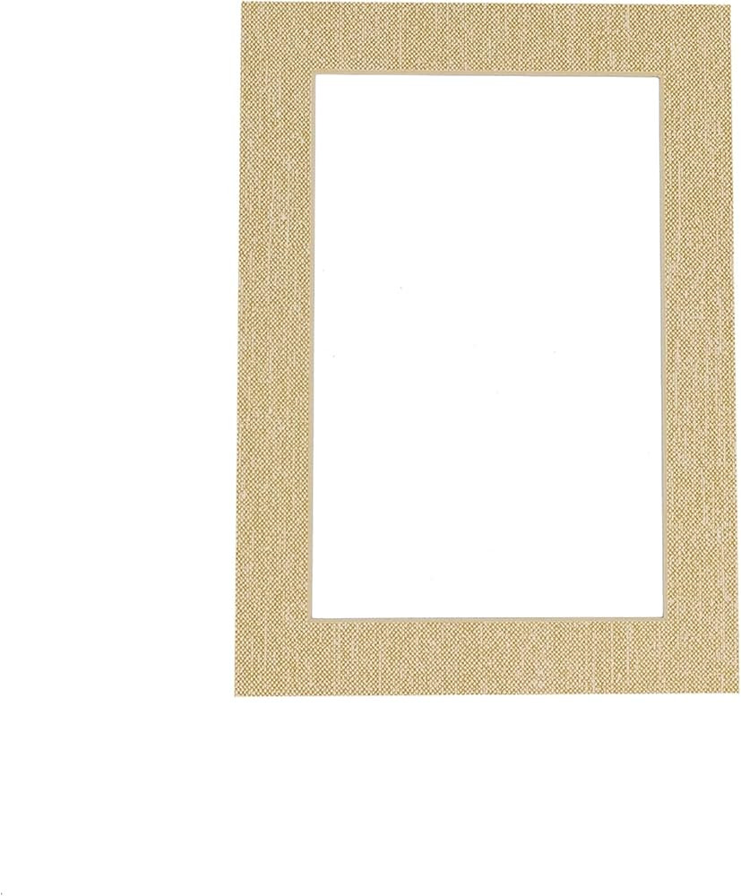 10x13 Mat Bevel Cut for 8x10 Photos - Acid Free Fresh Linen Canvas Precut Matboard - For Pictures... | Amazon (US)
