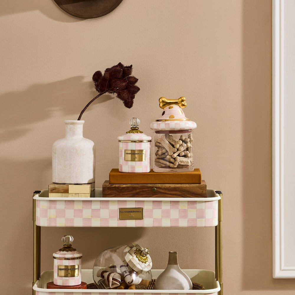 Rosy Check Canine Cookie Jar | MacKenzie-Childs