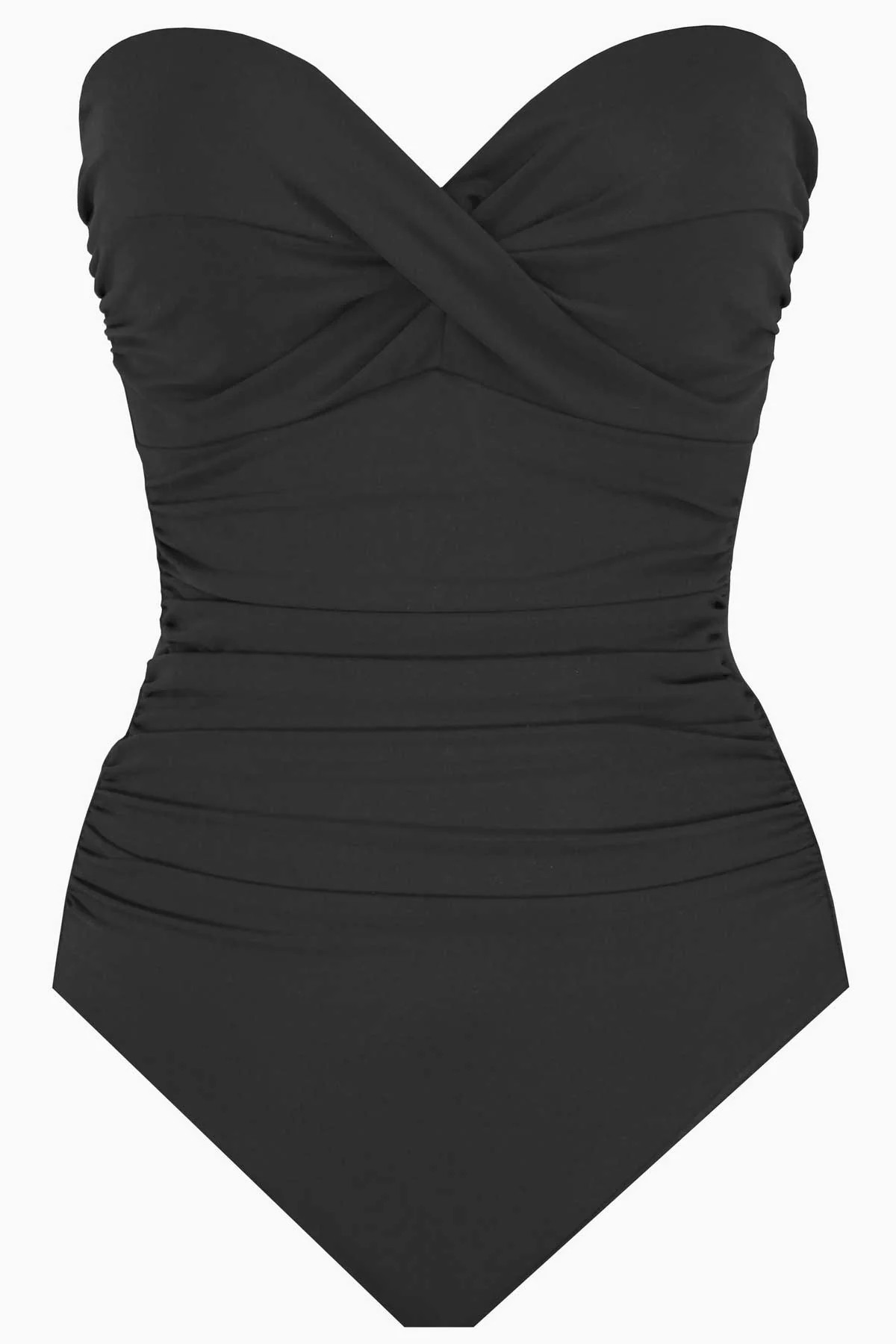 Miraclesuit Rock Solid Madrid Bandeau One Piece Swimsuit | MiracleSuit